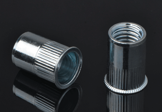 ইস্পাত হ্রাস করা মাথা Knurled বডি রিভেট বাদাম খোলা টাইপ